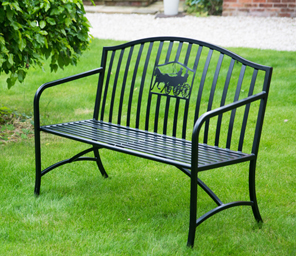 Bennington Silhouette Metal Bench