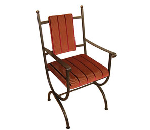 Windsor Metal Carver Chair - Fixed Base